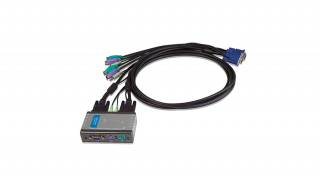 D-LINK -121 2-Port KVM Switch with Audio Support  KVM Console 